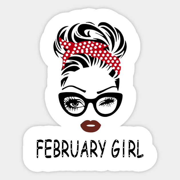 February girl Sticker by binnacleenta